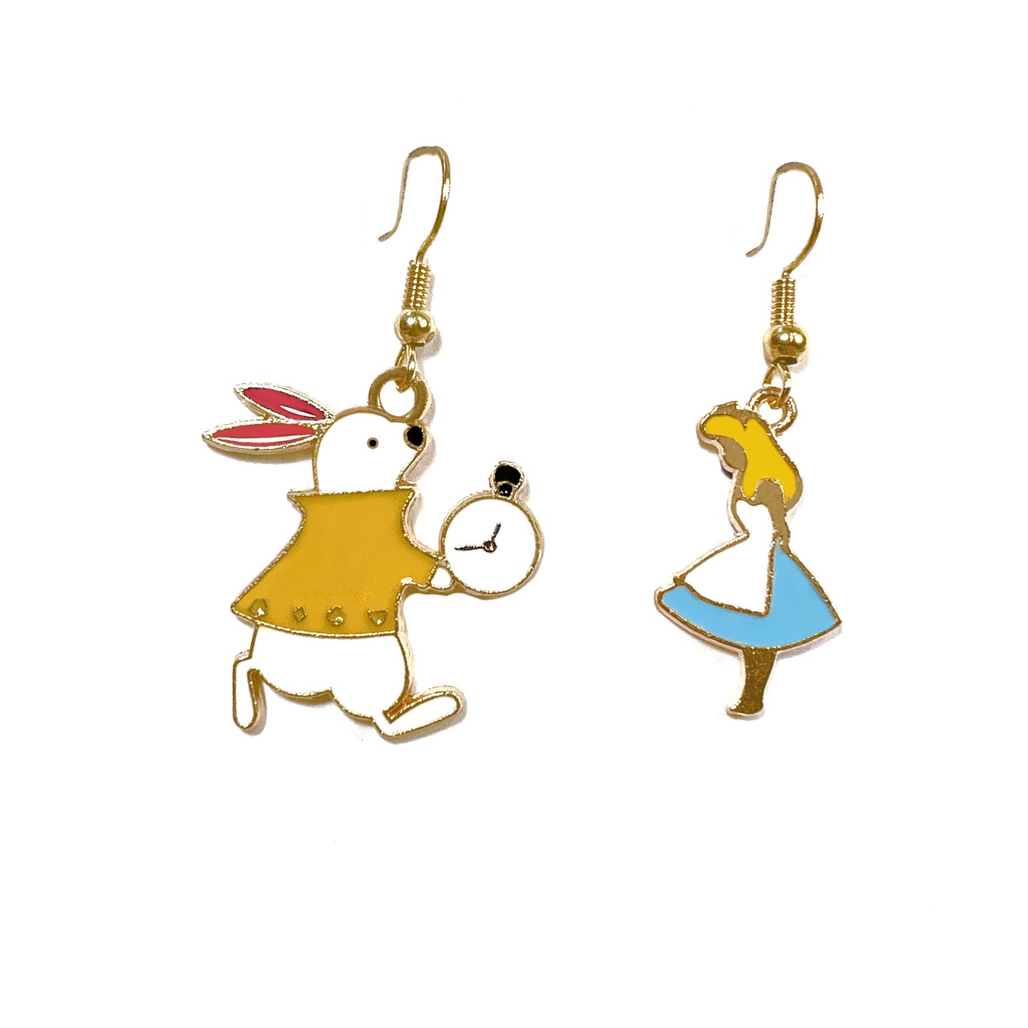 Mismatched Alice in Wonderland Inspired Earrings (style 2)
