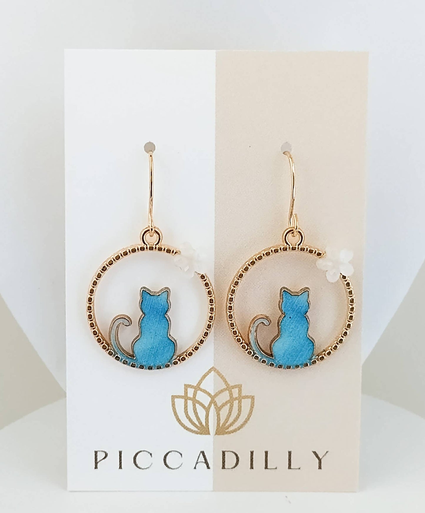 Adorable Cat Earrings, Cat jewerly: Pink