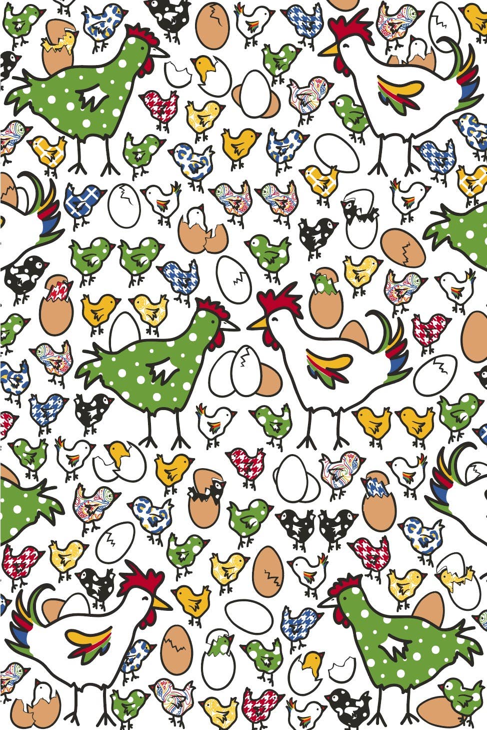 The Chicken Coop Tea Towel