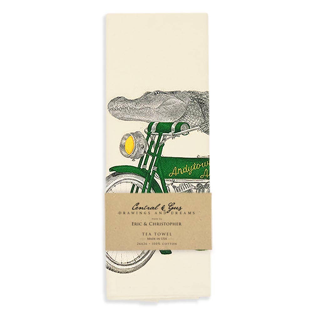 Alligator Tea Towel "Charlie Bonaventure"