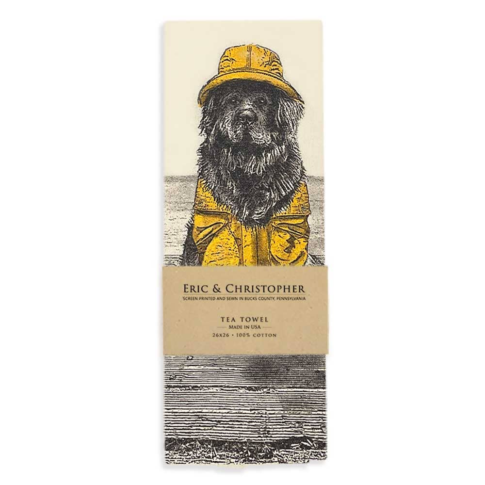 Newfoundland Dog Tea Towel