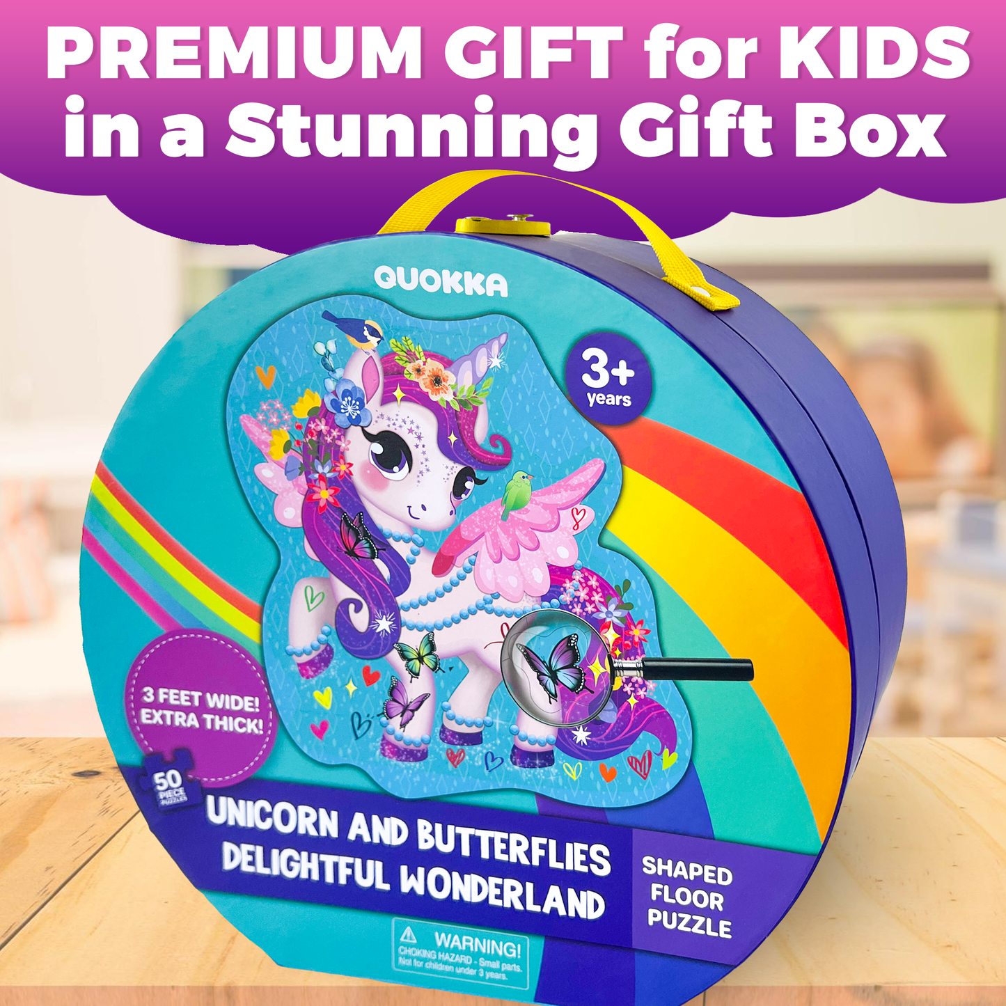 Unicorn Shaped Floor Puzzle for Kids