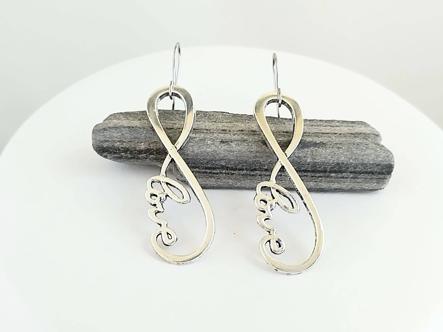 Infinity Earrings, Summer Earrings, Nautical Jewelry