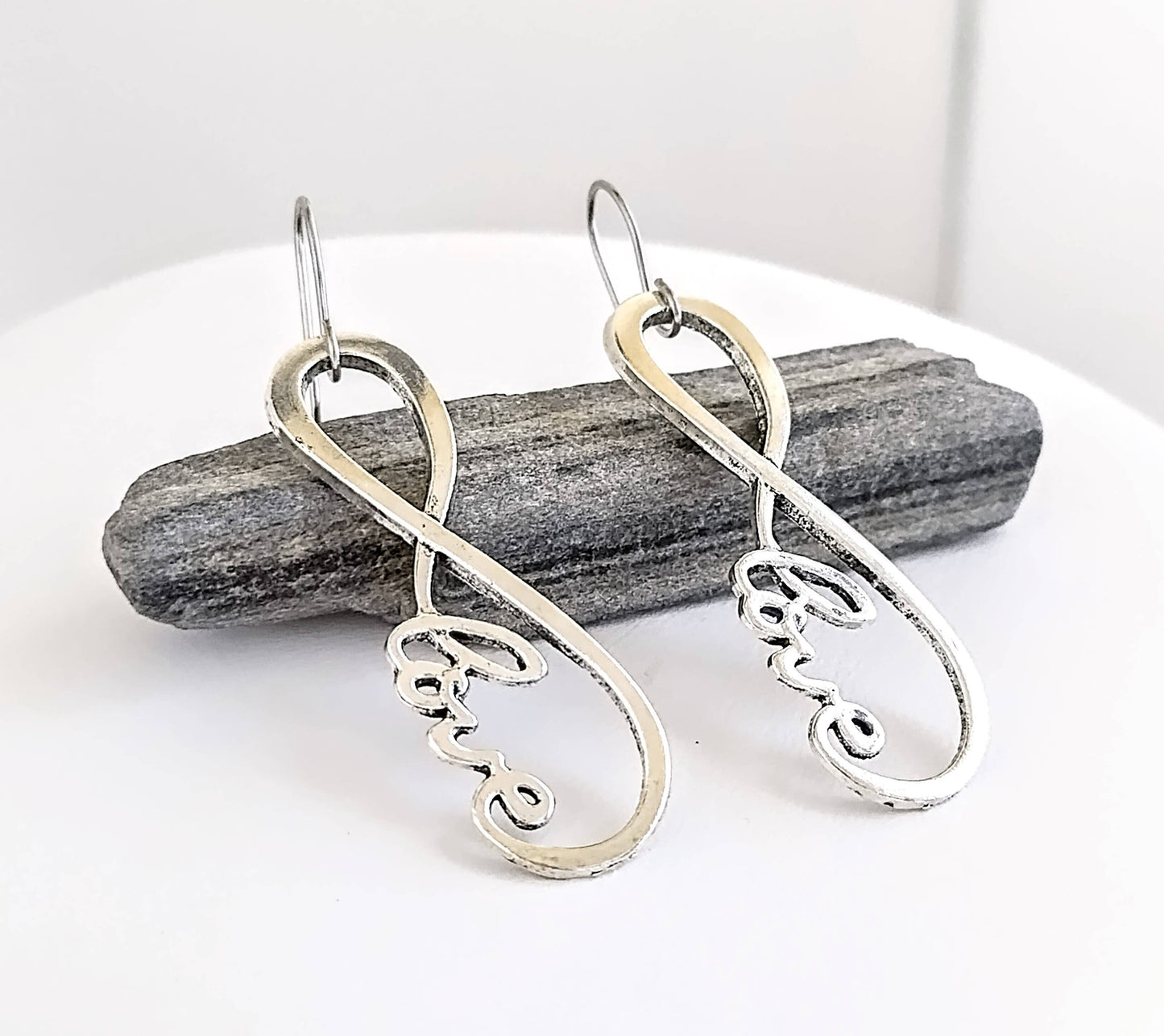 Infinity Earrings, Summer Earrings, Nautical Jewelry