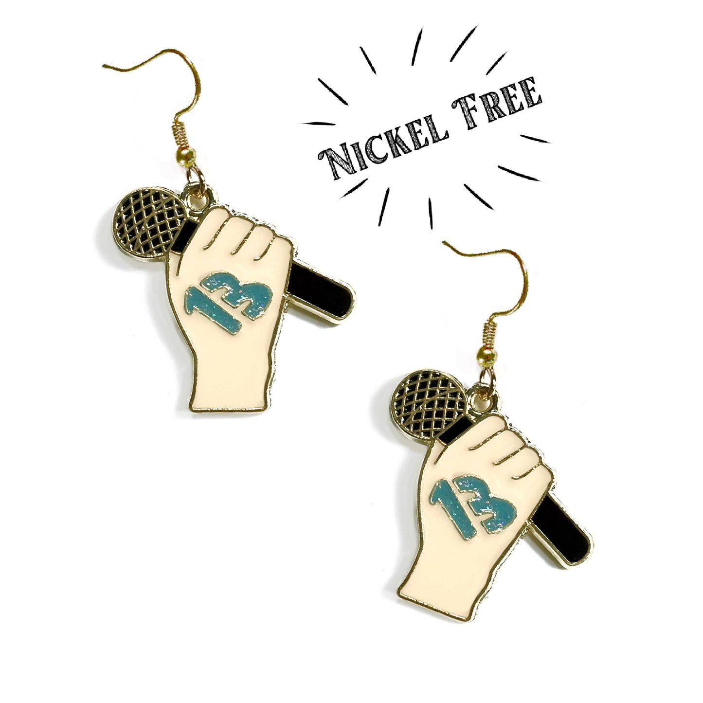 Swiftie Inspired Microphone 13 Earrings