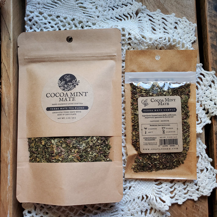 Cocoa Mint Mate | Yerba Mate Loose Leaf Tea 2 oz