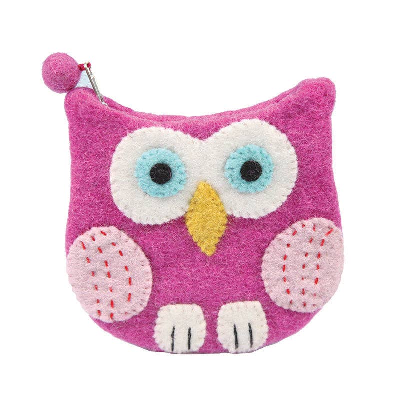 Green Owl Coin Purse
