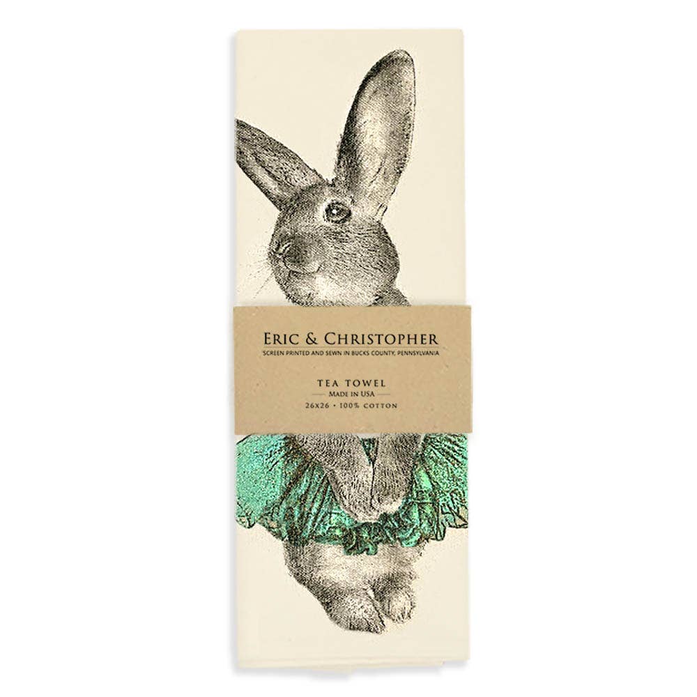*NEW* Bunny Tutu Tea Towel - Blue