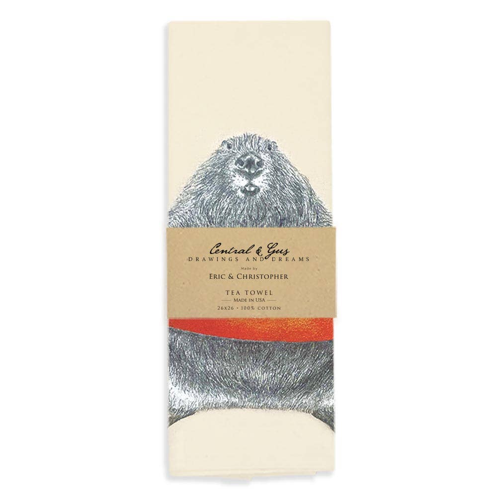 "Ford" Buckminster Beaver Tea Towel