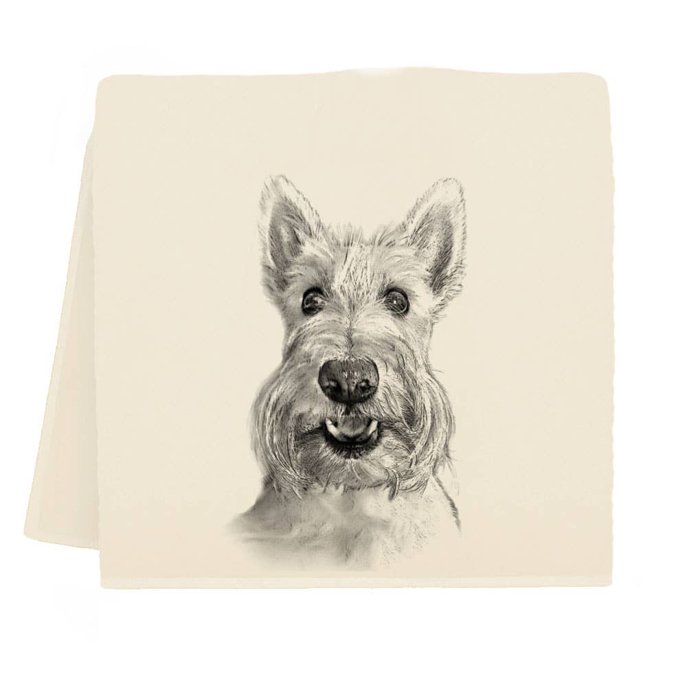 Sunny the Scottie Tea Towel