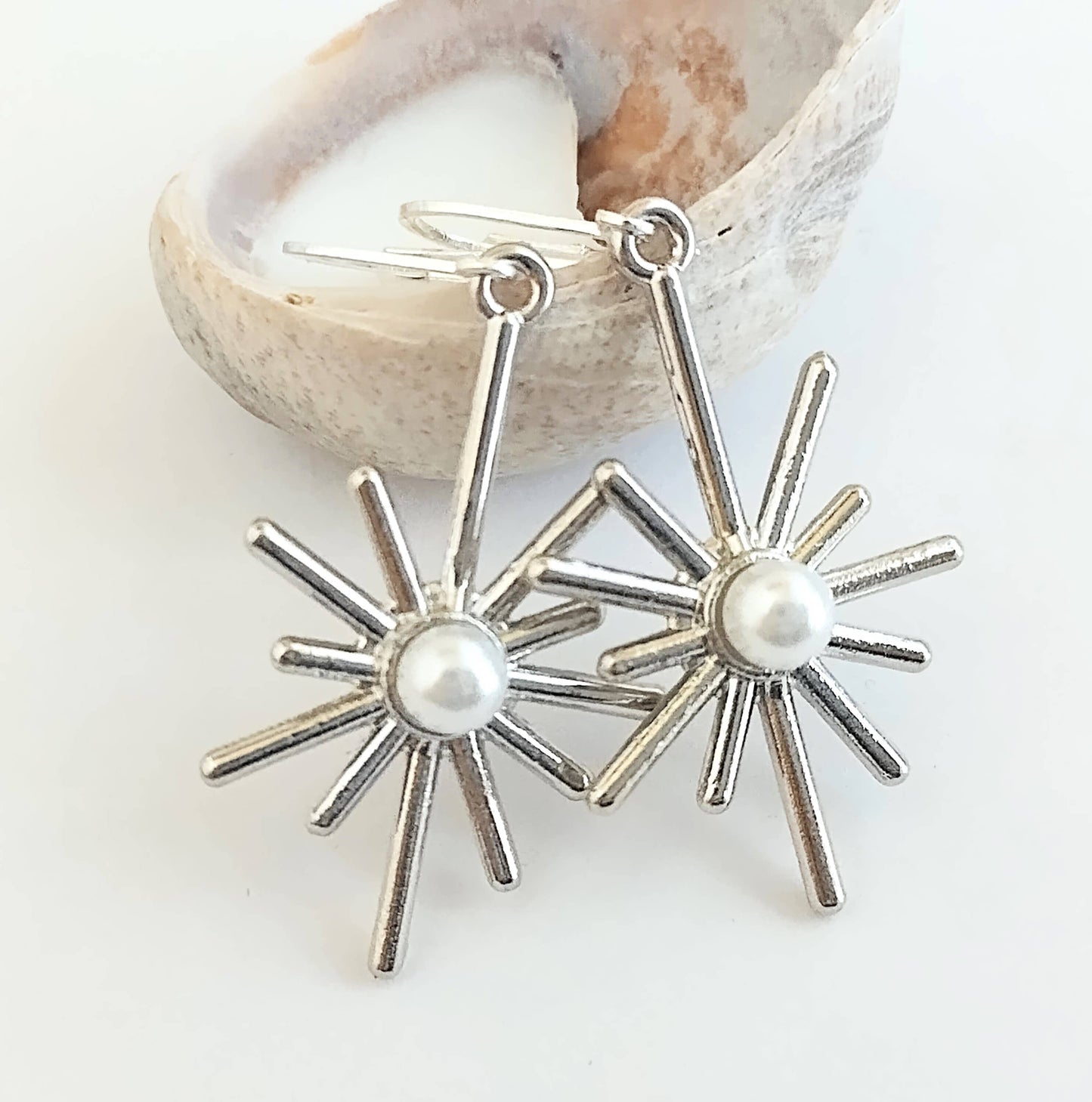 North Star Earrings: Silver