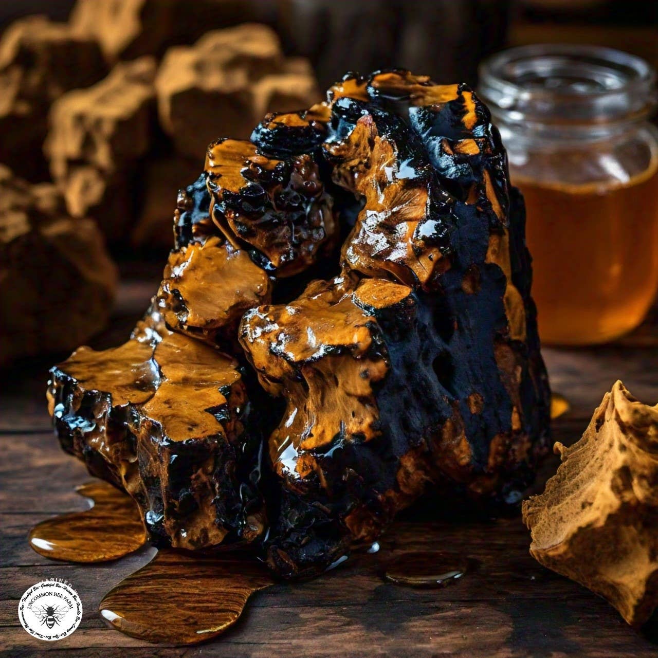 Chaga Mushroom Infused Honey: 5oz