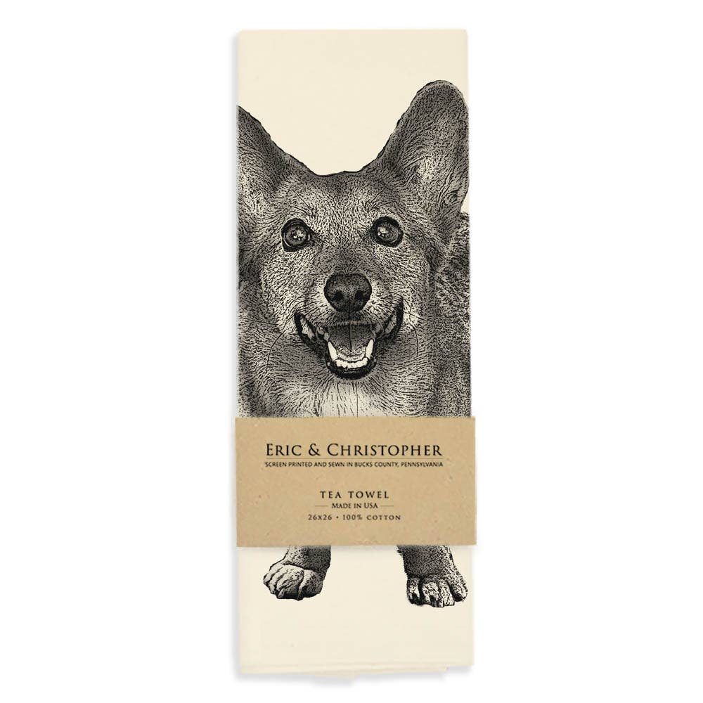 Corgi Tea Towel