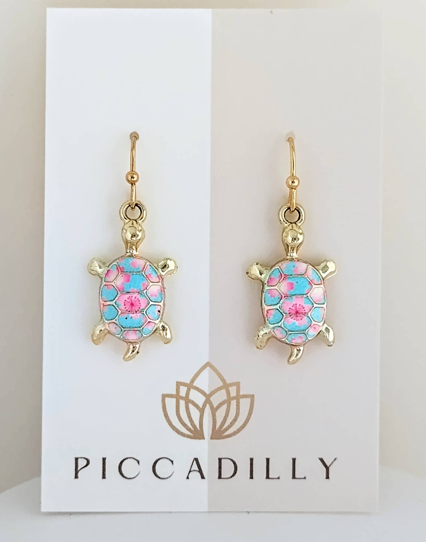 Gold Turtle Earrings