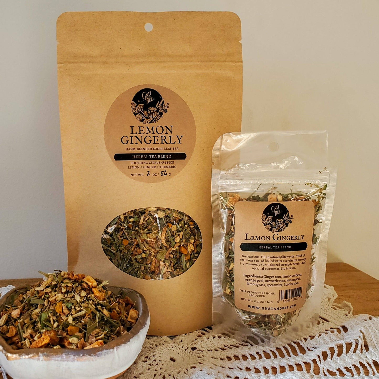 Lemon Gingerly | Herbal Loose Leaf Tea: 2 oz