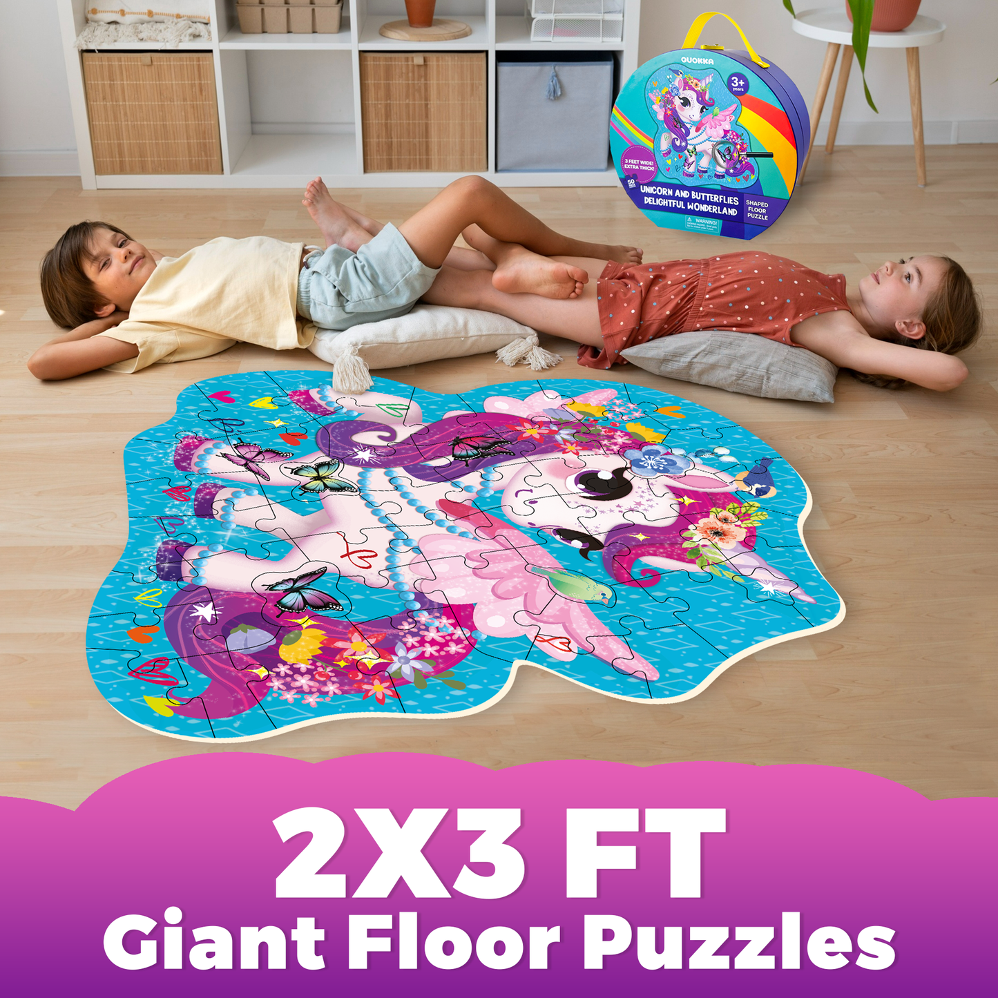 Unicorn Shaped Floor Puzzle for Kids
