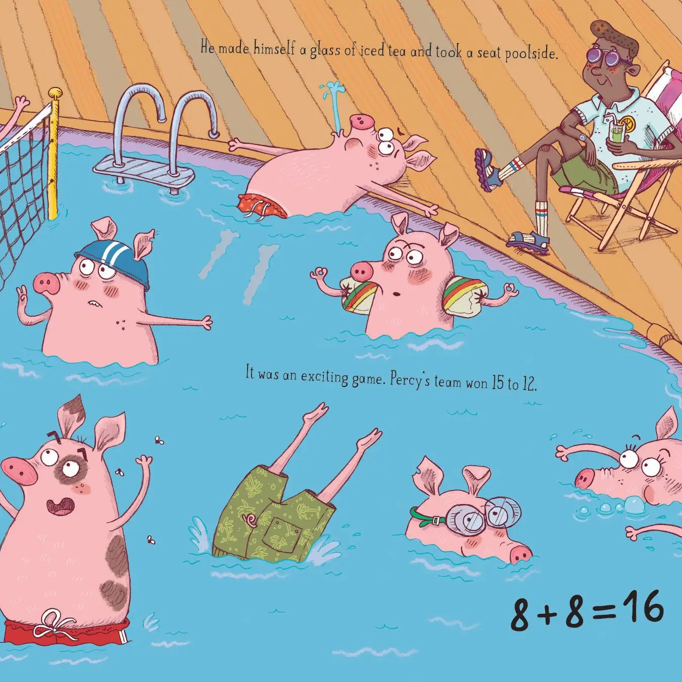 Too Many Pigs in the Pool, a picture book