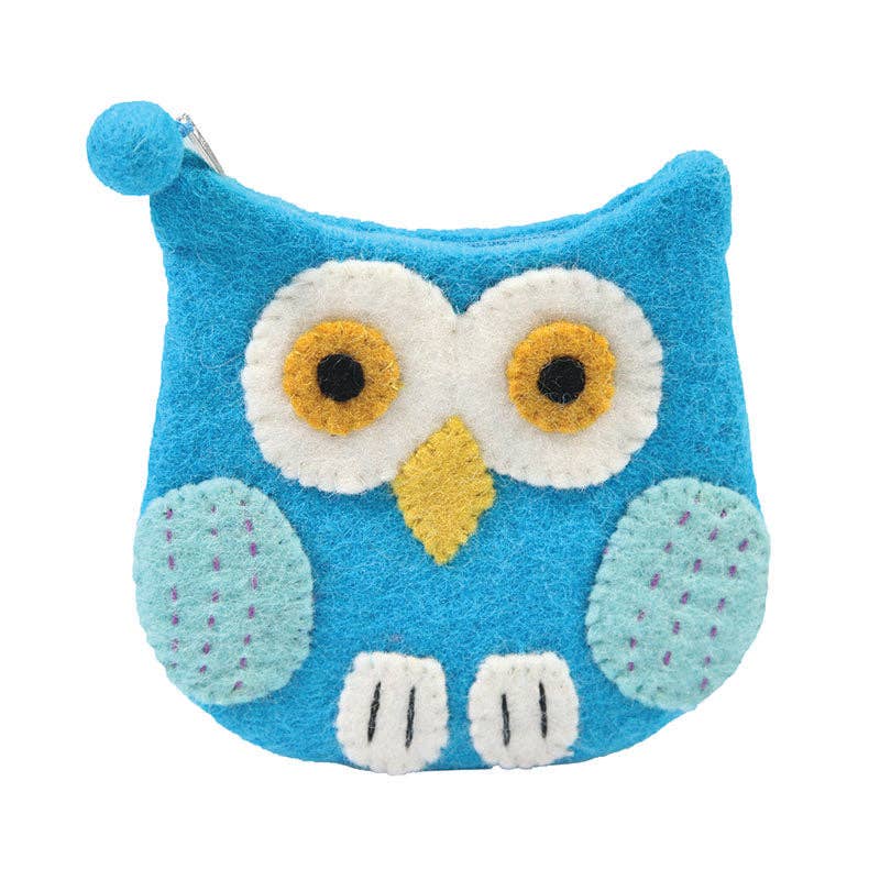 Green Owl Coin Purse