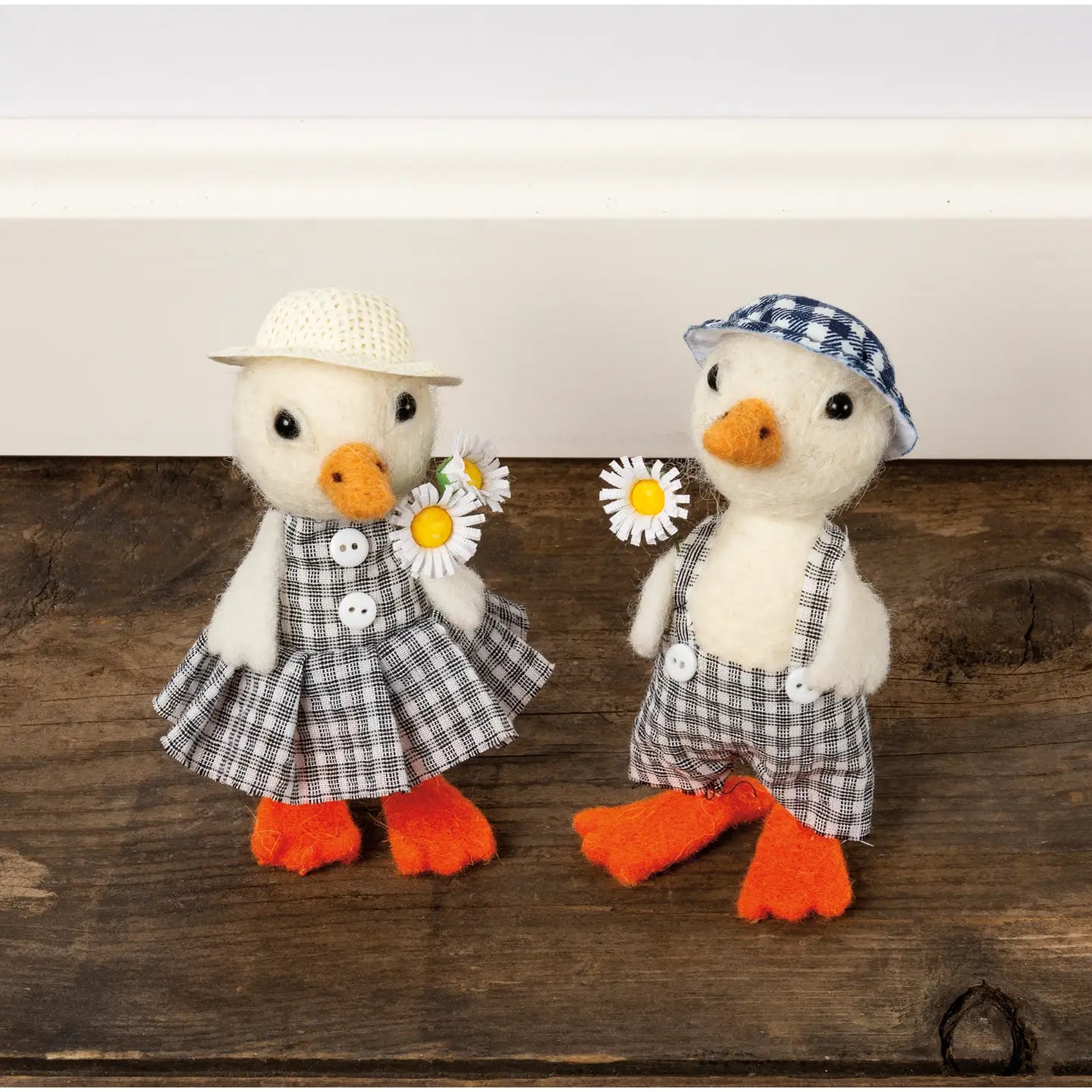 Gingham Ducks Critter Set