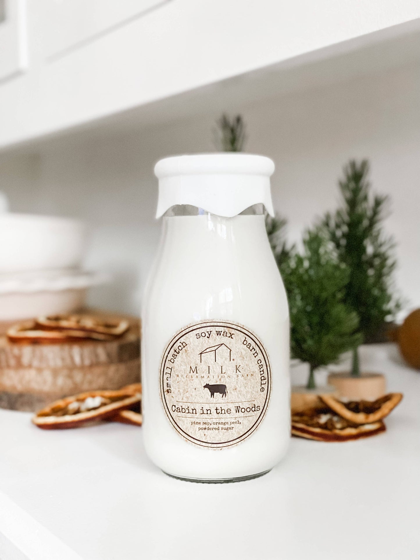 Milk Bottle Candle 13 oz: Cinnamon Bun