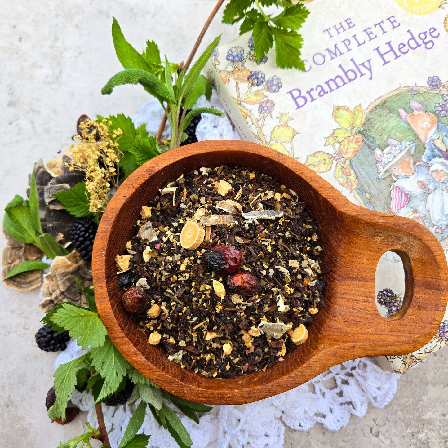Brambly Sage- Blackberry Oolong Tea Blend: 2 oz. Pouch