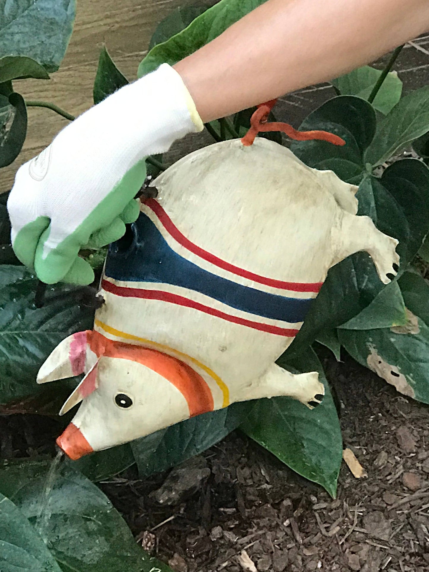 Poncho Pig Plant Pals Hand-Painted Watering Can