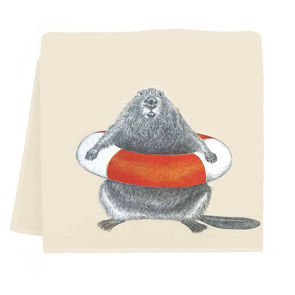 "Ford" Buckminster Beaver Tea Towel