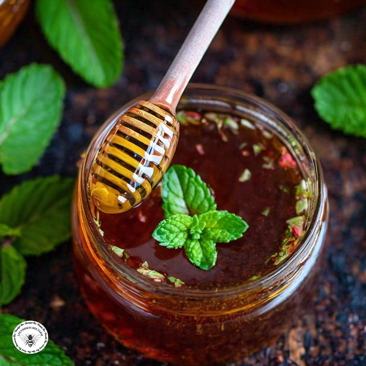 Peppermint Infused Honey: 5oz