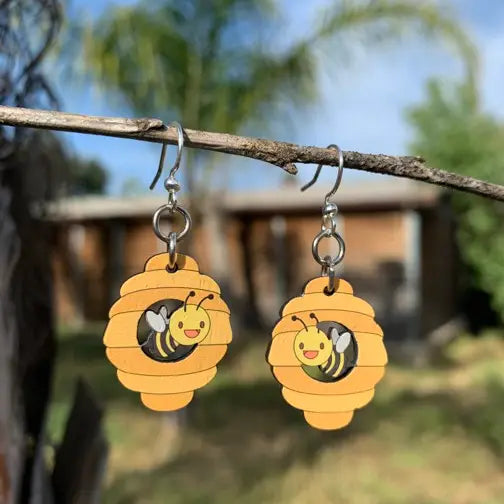 Cute Beehive Earrings