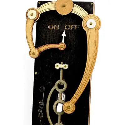 Black Single Wooden Switch Plate
