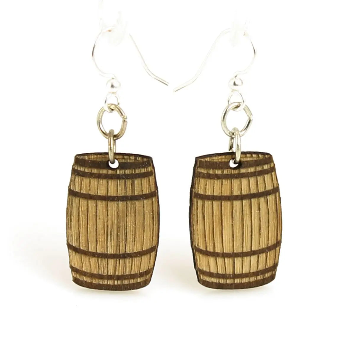 Brown Barrell Earrings
