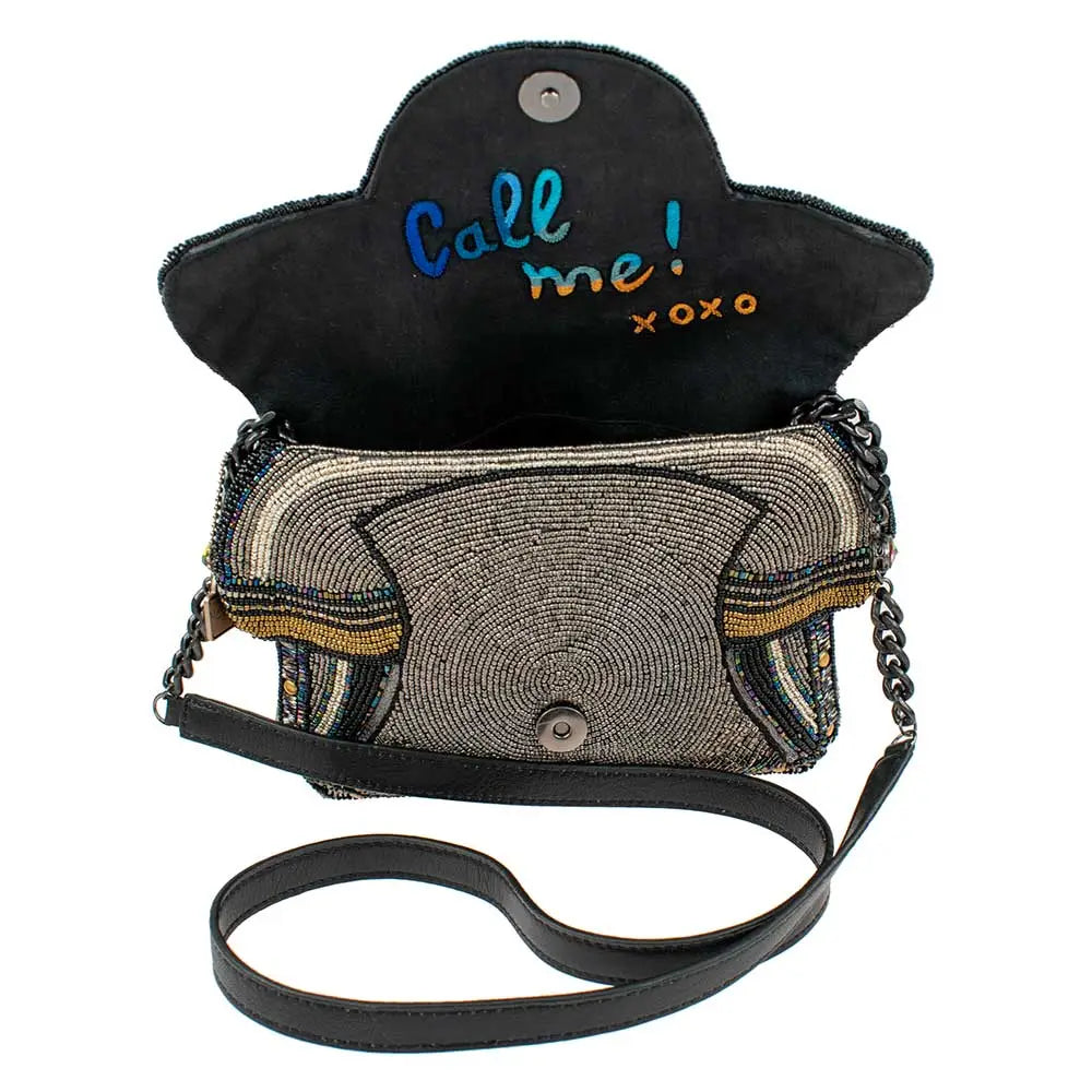 Busy Signal Crossbody Clutch Rotary Phone Handbag