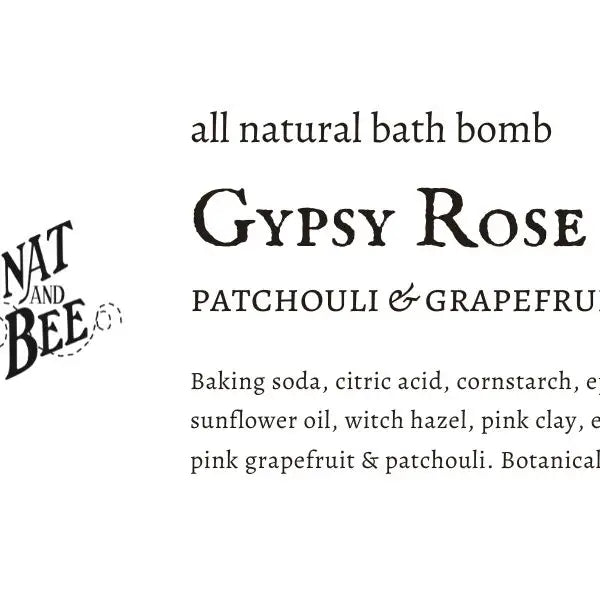 Gypsy Rose Natural Bath Bomb