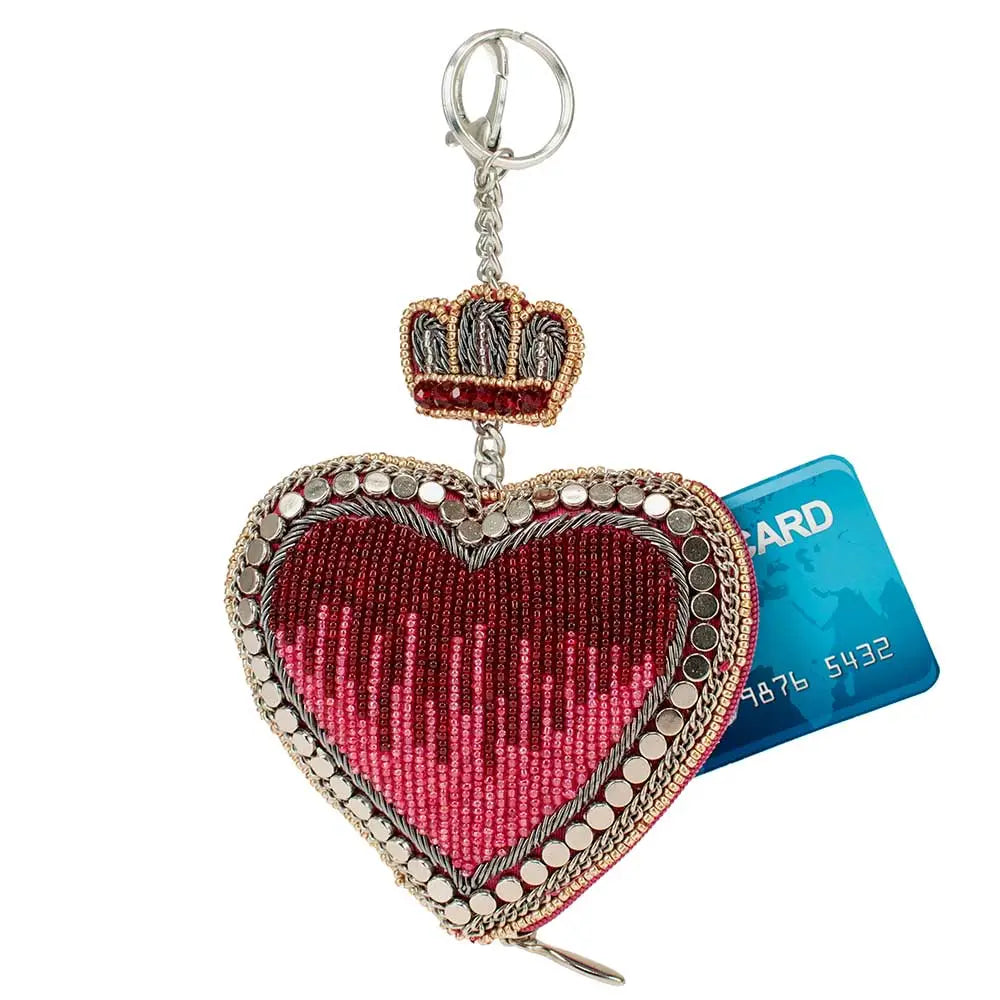 Have a Heart Beaded Coin Purse/Key Fob