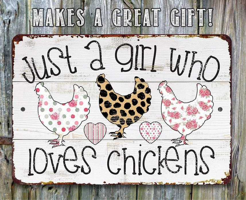Assorted Metal Chicken Signs