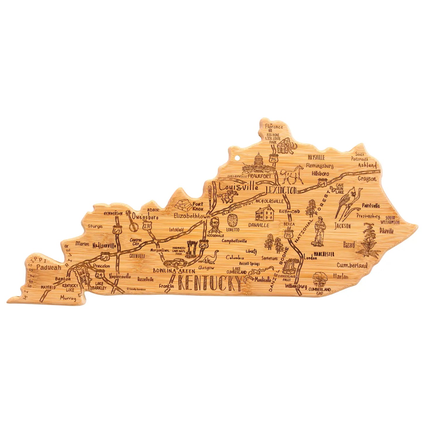 Destination Kentucky Cutting Board
