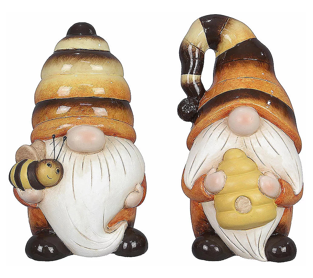 Large Ceramic Bee Gnome