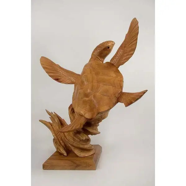Large Turtle Carved with Base