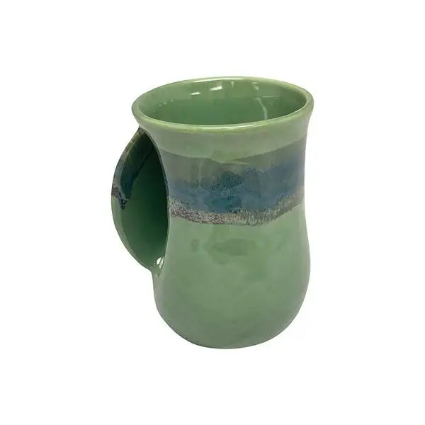 The Original Handwarmer Mug: Misty Green / Left Hand