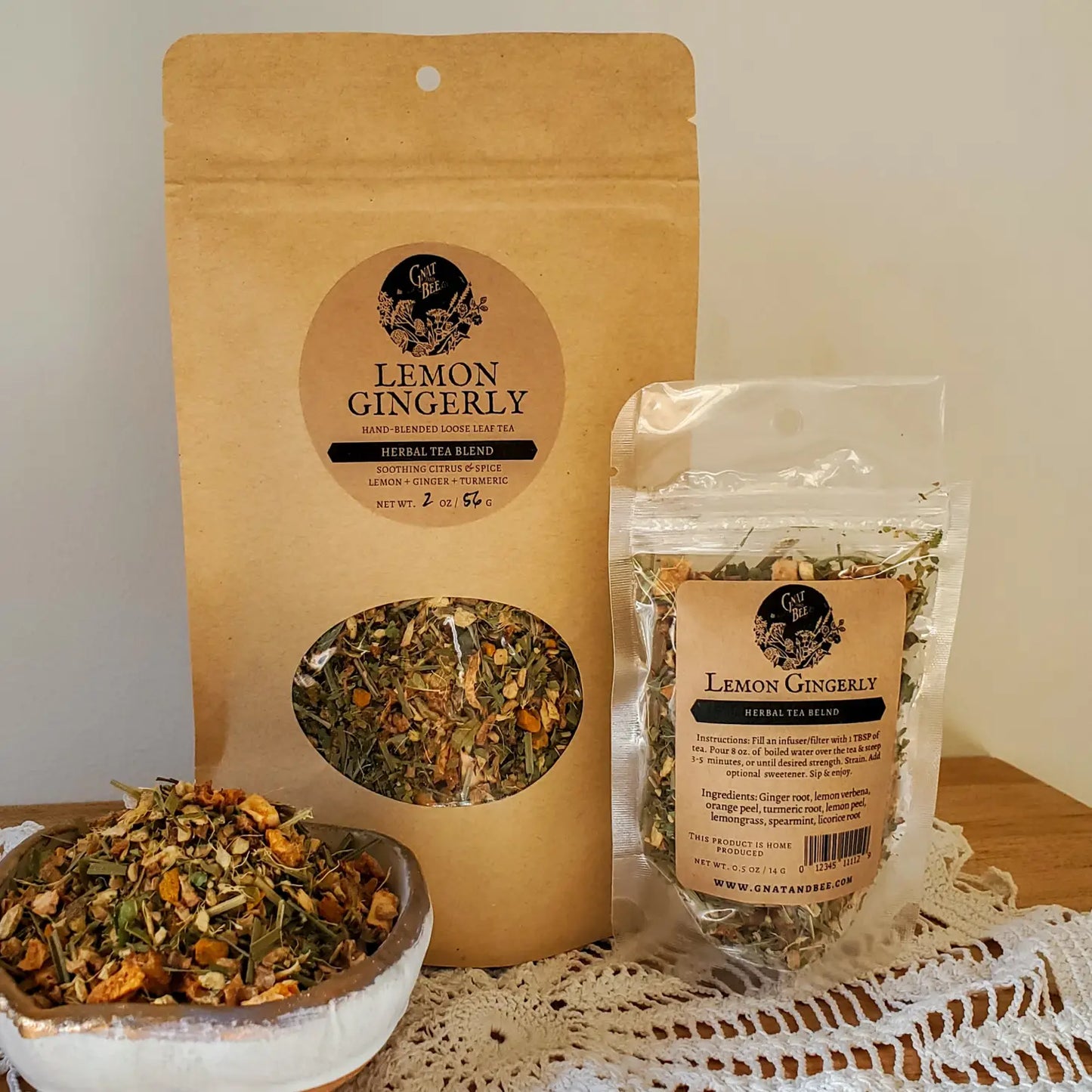 Lemon Gingerly | Herbal Loose Leaf Tea(Sample)