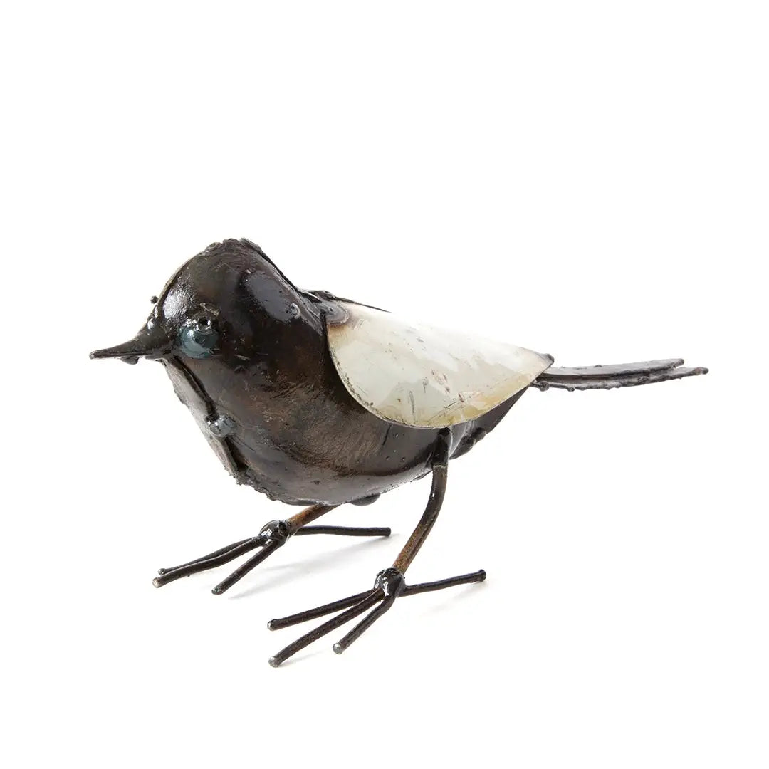 Small Recycled Metal Bird Sculpture
