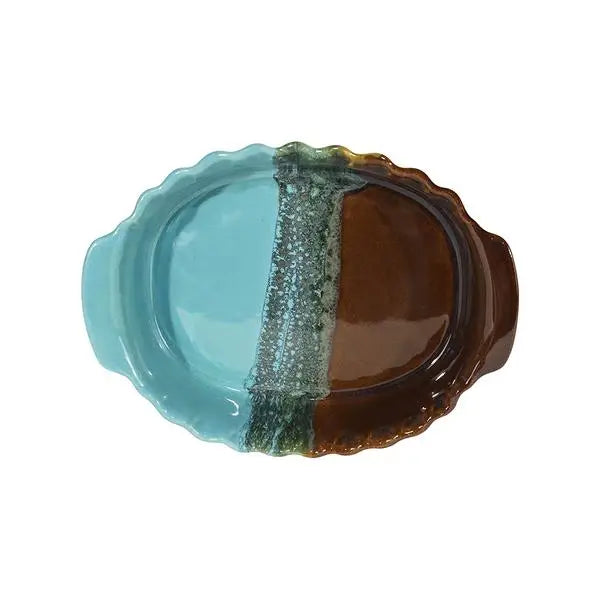 1.5 QT Oval Baker (Ocean Tide)
