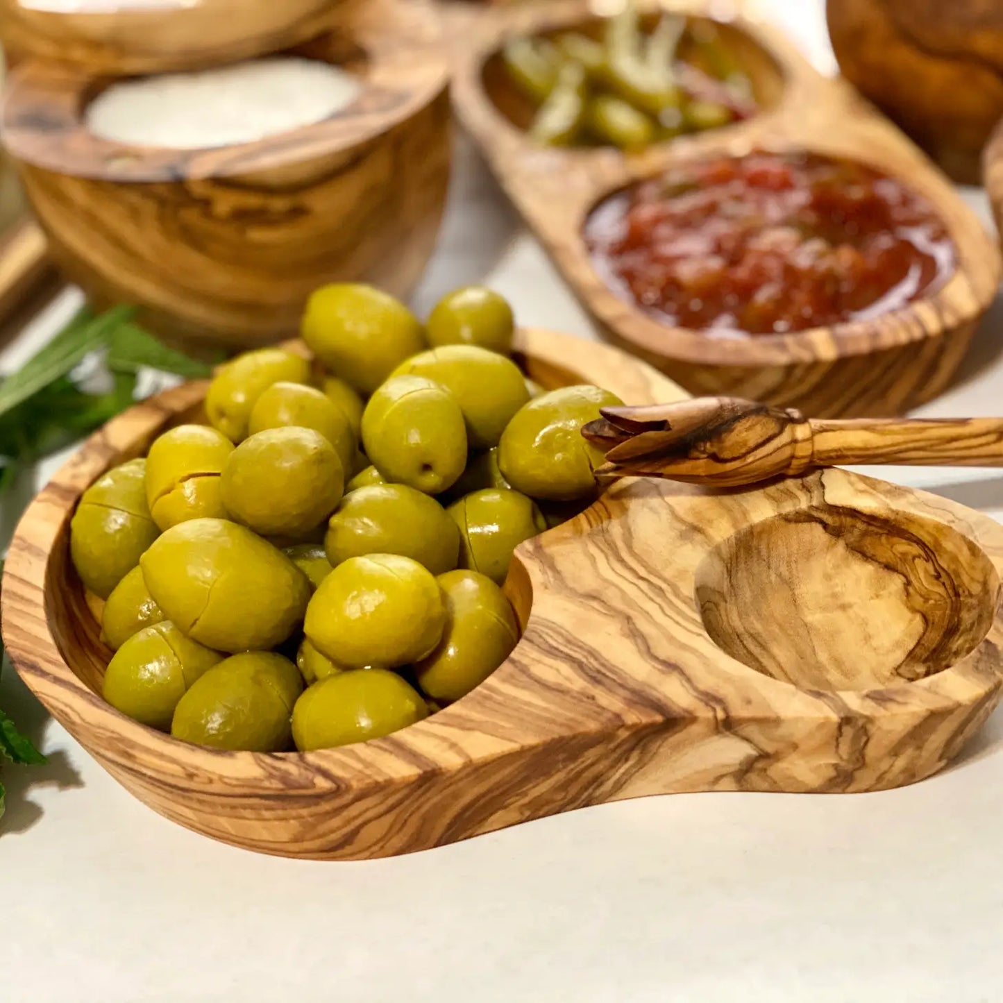 Olive Wood Olive Dish