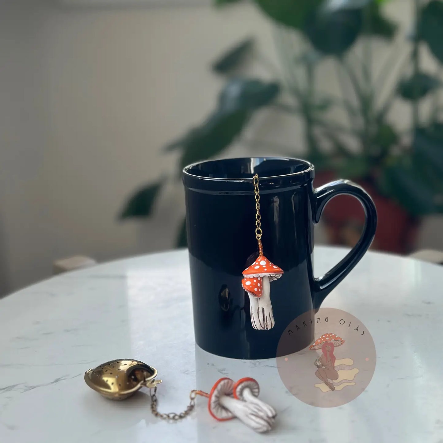 Orange Loose Leaf Tea Strainers