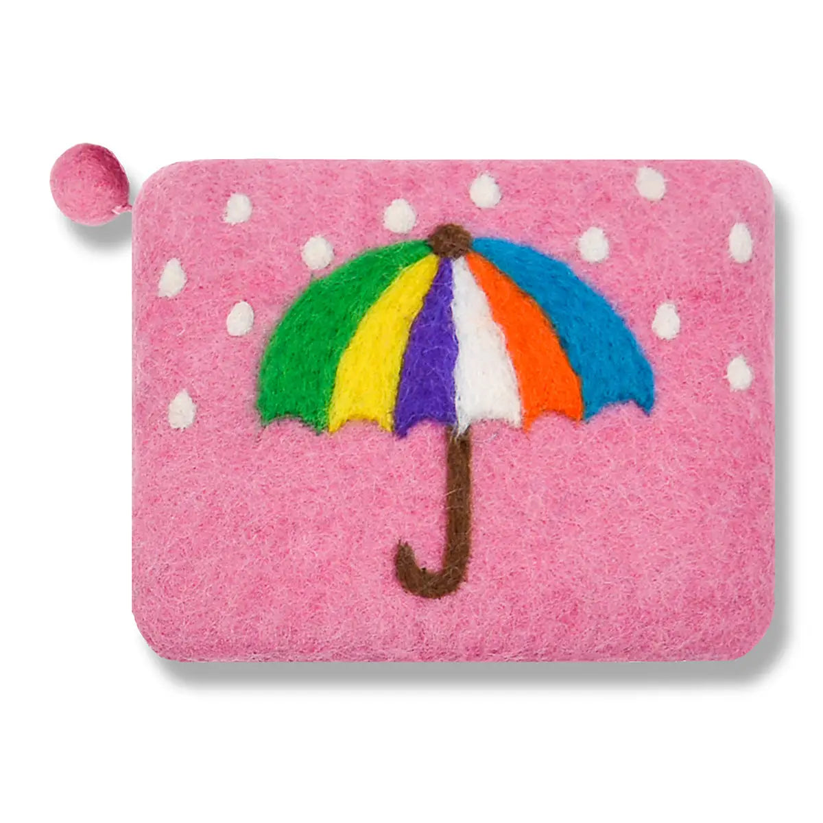 Pink Umbrella Design Coin Purse