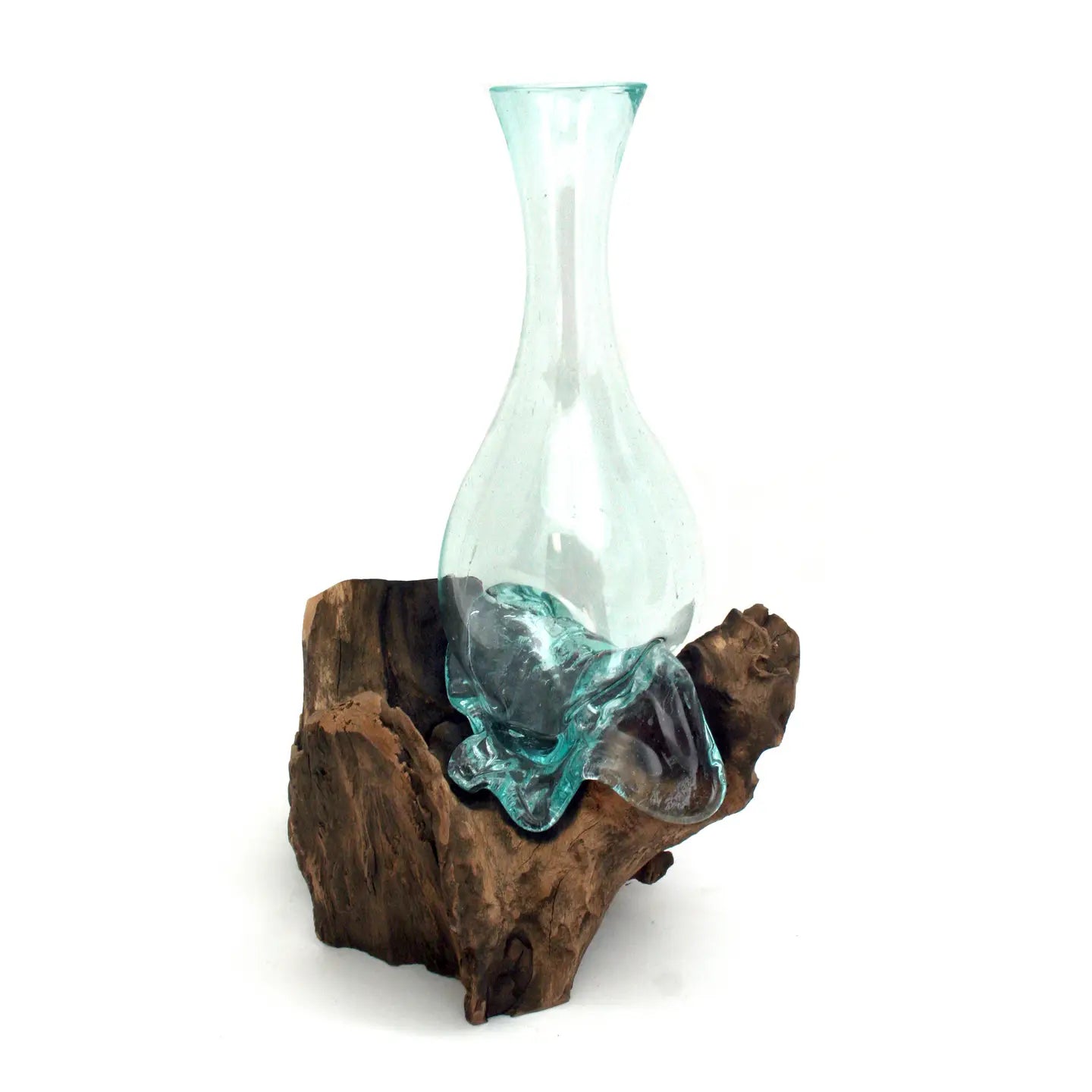 Round Blown Glass on Driftwood