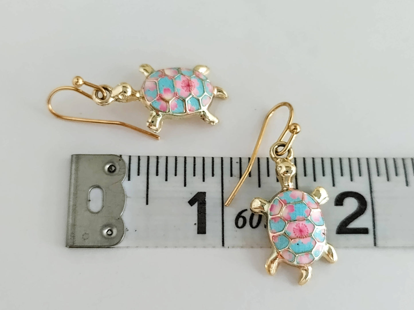 Gold Turtle Earrings