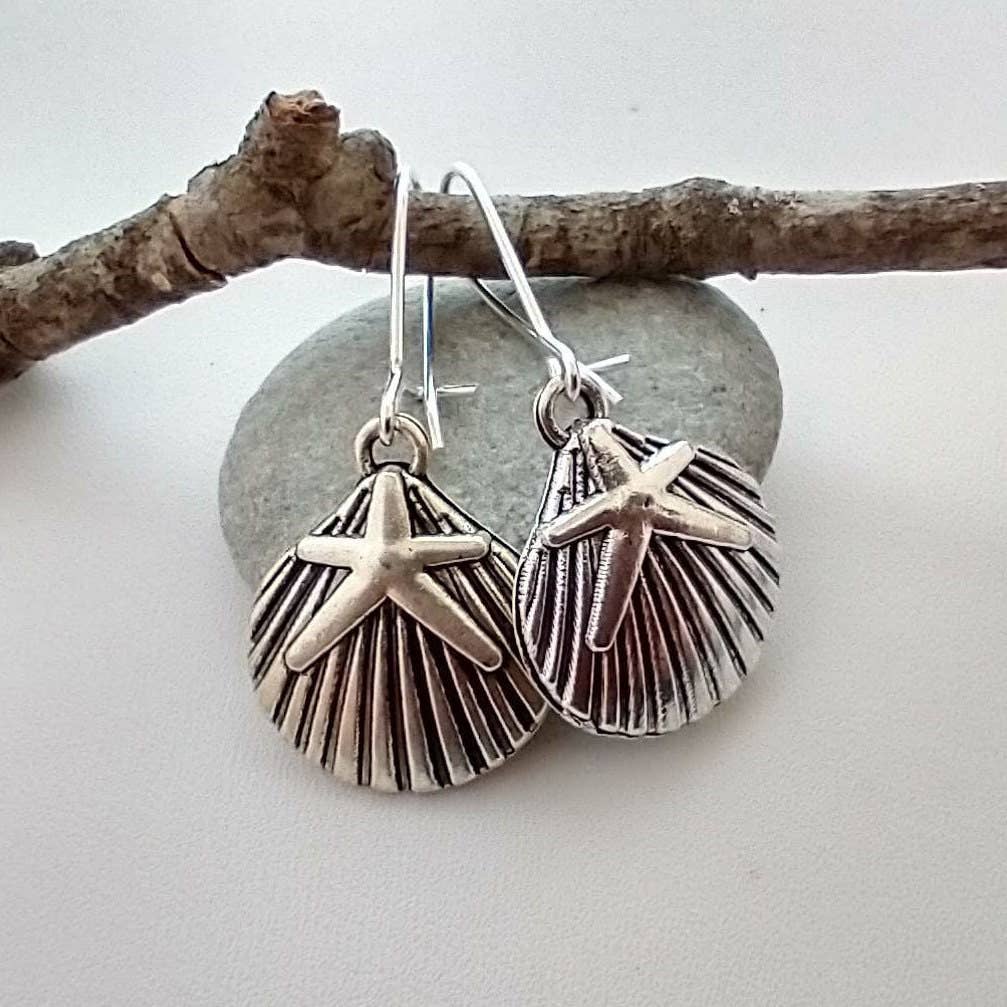 Silver Shell Earrings