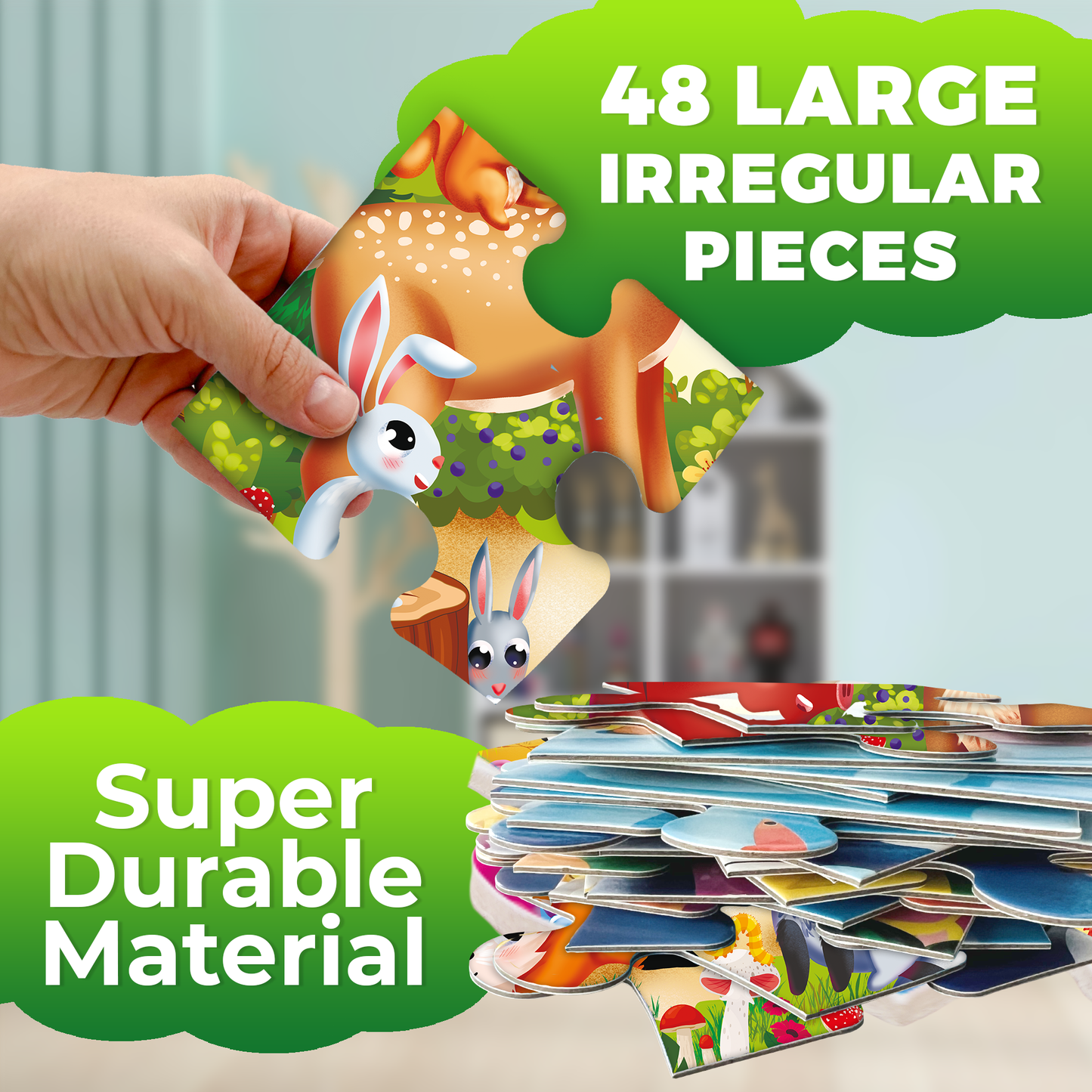 Forest Giant Floor Puzzles for Kids | 48 pieces