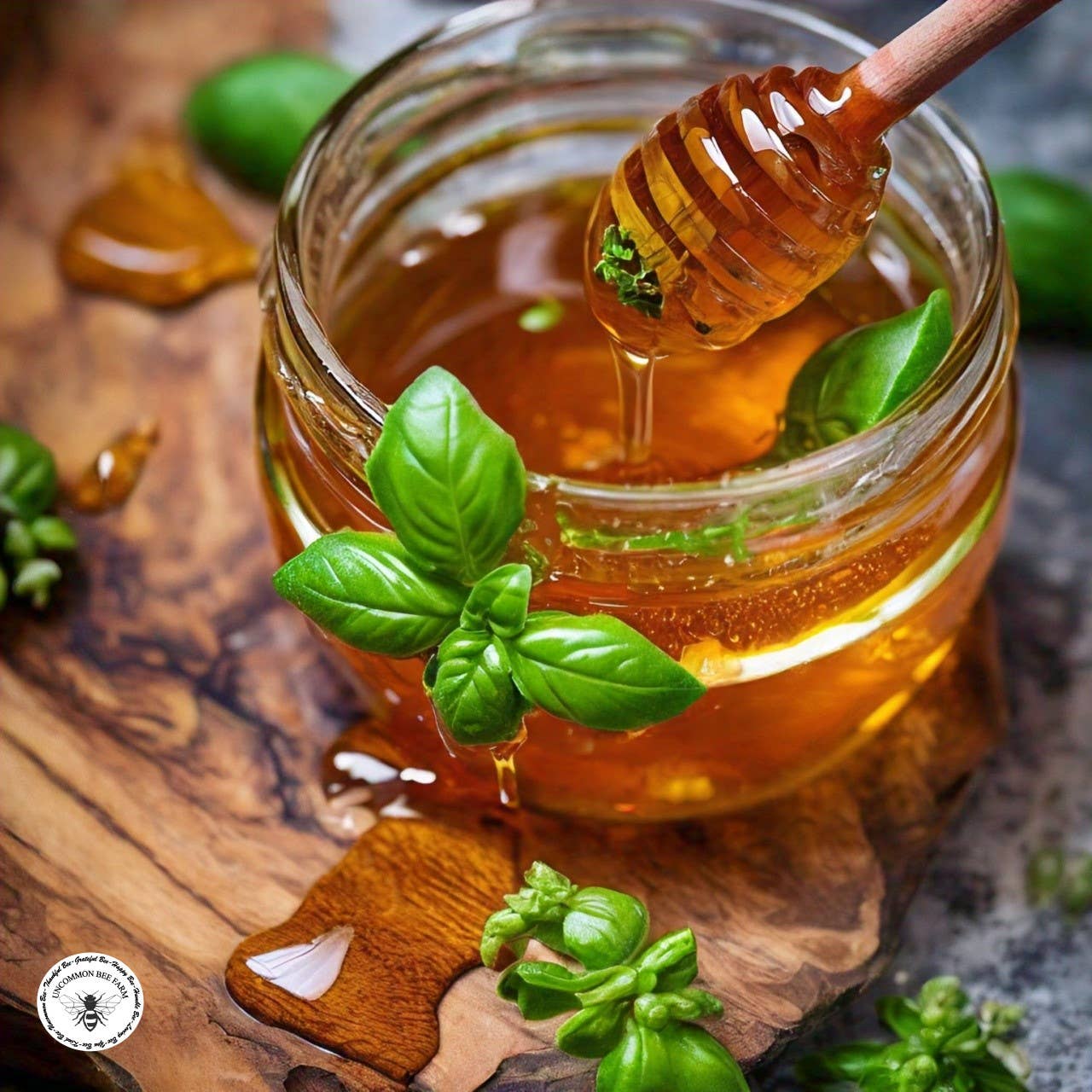 Basil Infused Honey: 5oz